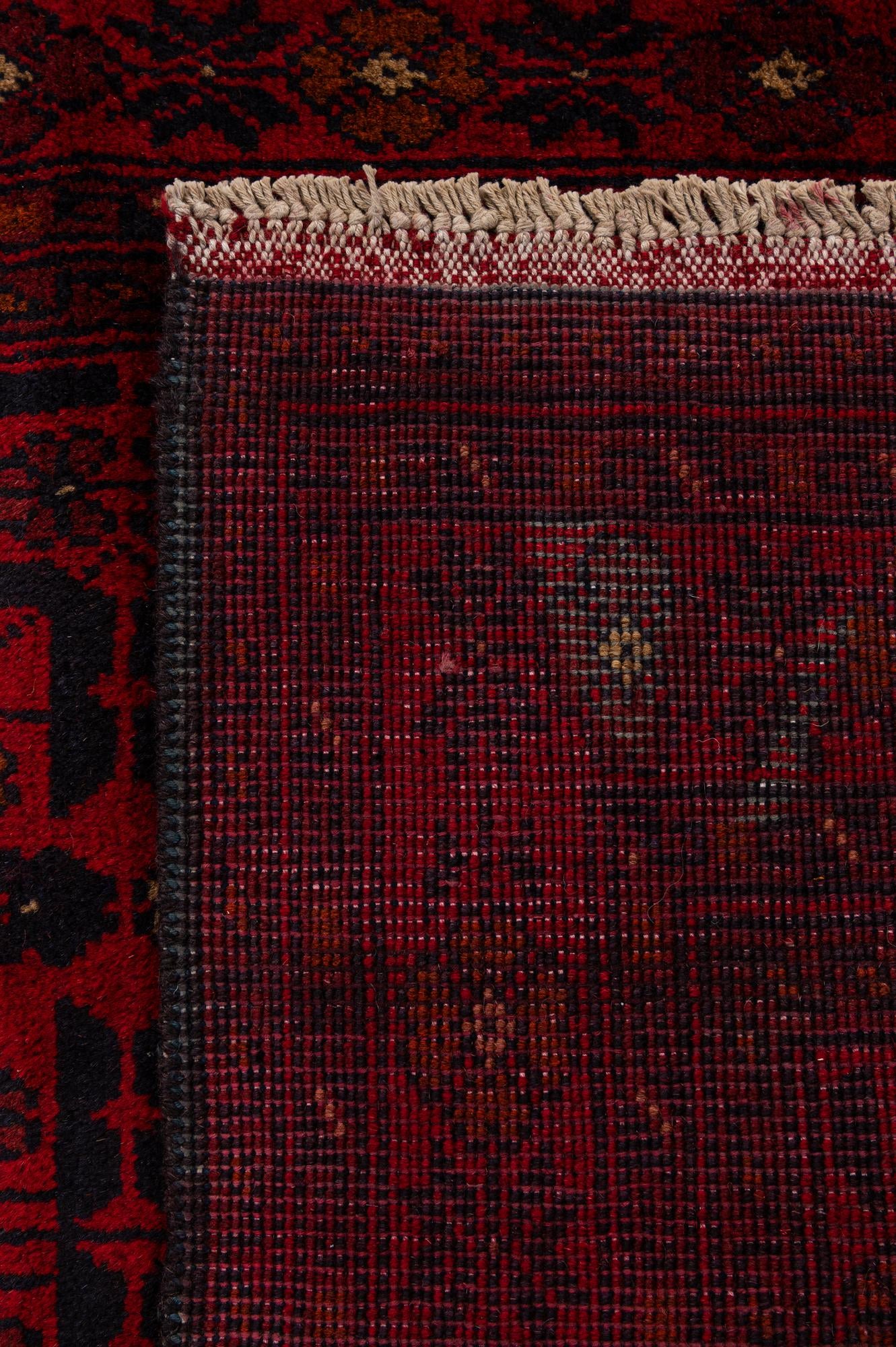 2' 9 x 9' 7 Hand Knotted Khal Mohammadi Wool Runner Rug
