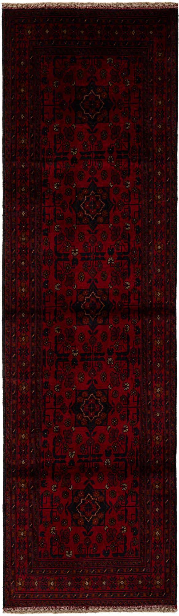 2' 9 x 9' 7 Hand Knotted Khal Mohammadi Wool Runner Rug