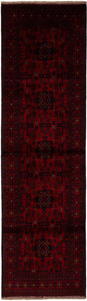 2' 9 x 9' 7 Hand Knotted Khal Mohammadi Wool Runner Rug