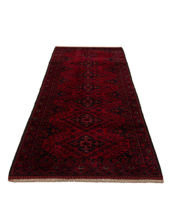 2' 8 x 9' 6 Hand Knotted Khal Mohammadi Wool Runner Rug