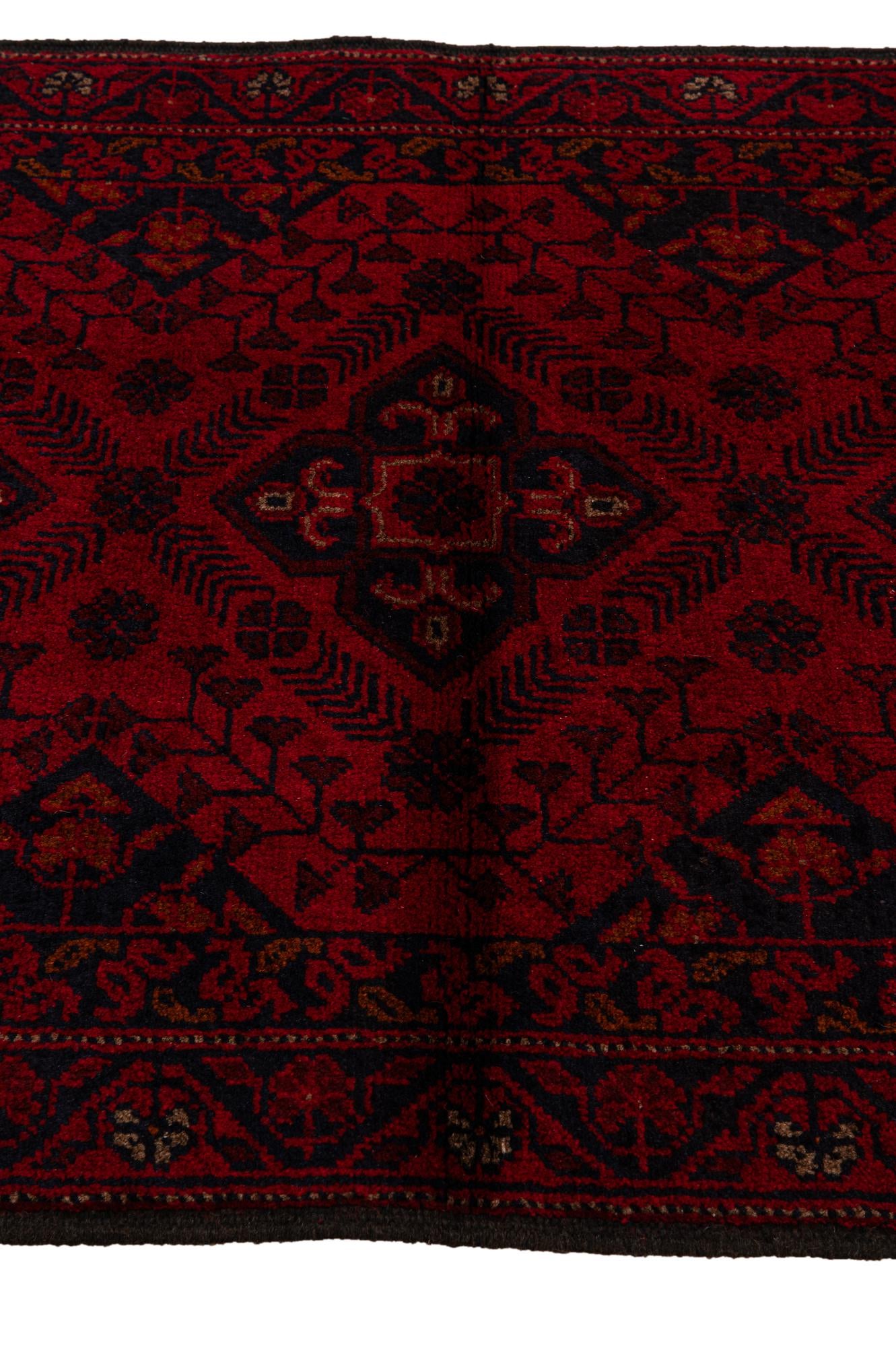 2' 8 x 9' 6 Hand Knotted Khal Mohammadi Wool Runner Rug