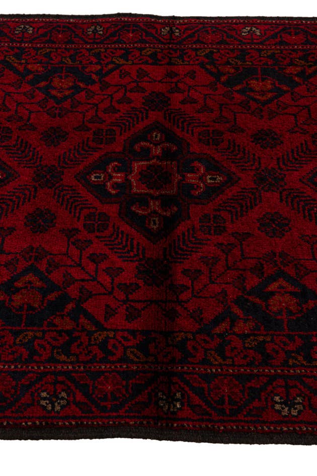Detail image of 2' 8 x 9' 6 Hand Knotted Khal Mohammadi Wool Runner Rug