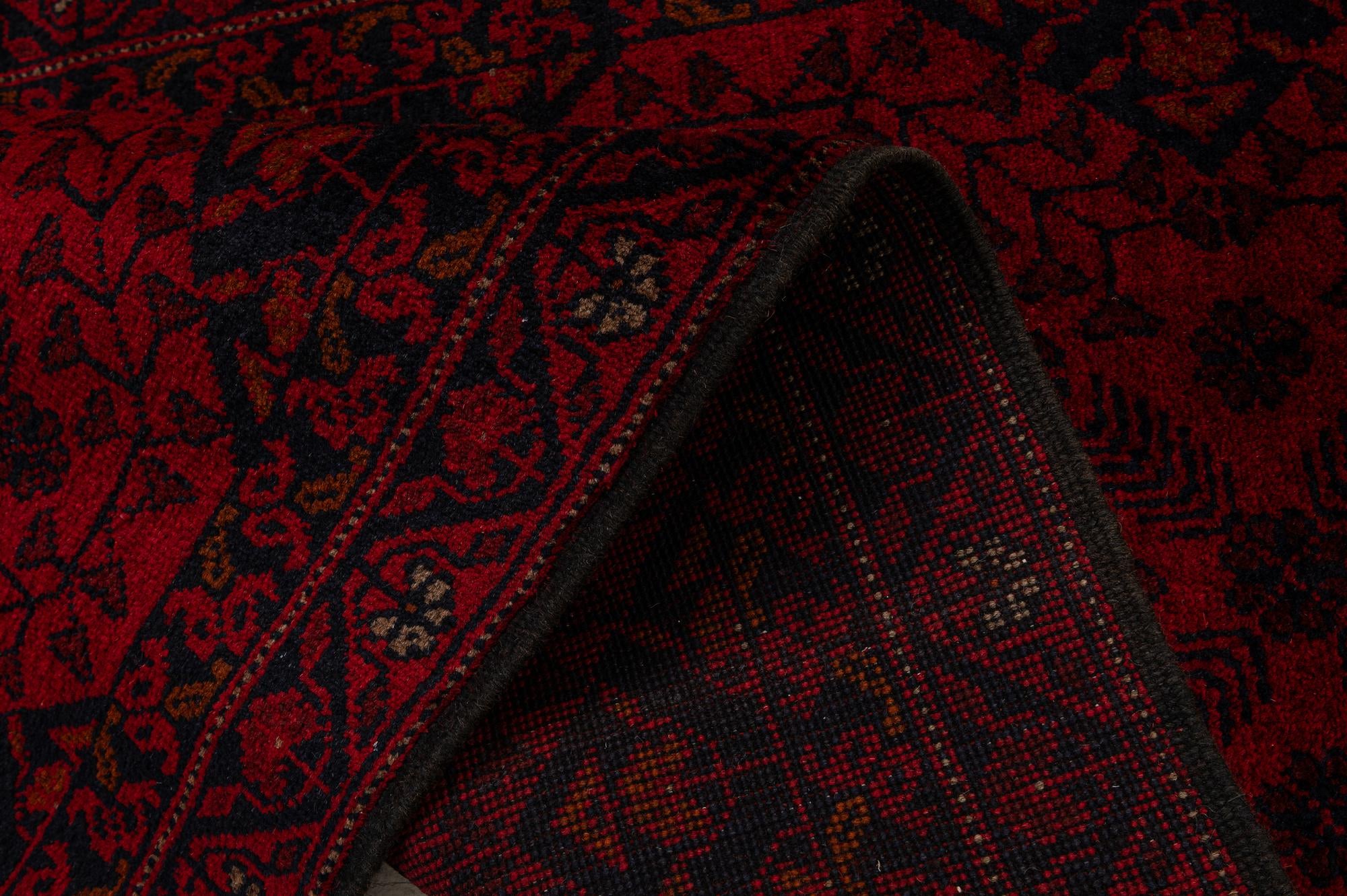 2' 8 x 9' 6 Hand Knotted Khal Mohammadi Wool Runner Rug