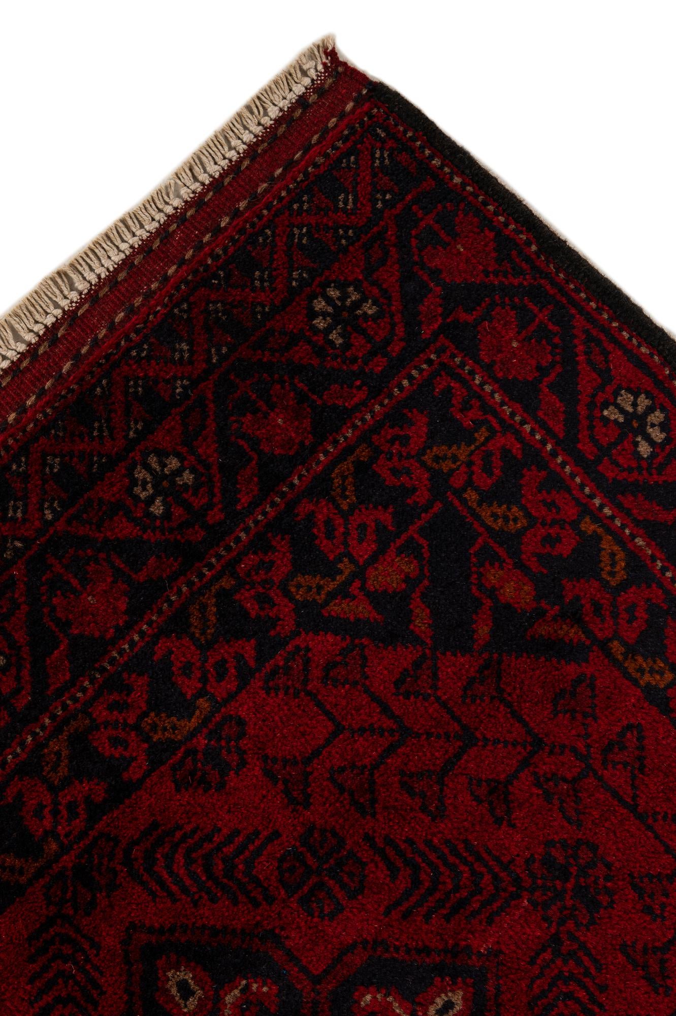 2' 8 x 9' 6 Hand Knotted Khal Mohammadi Wool Runner Rug