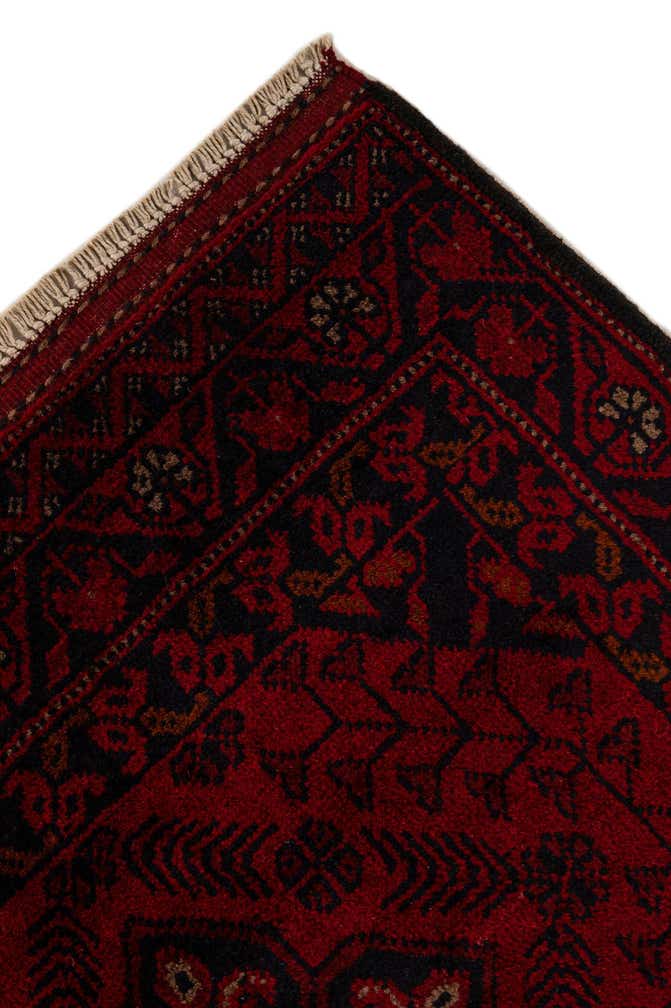 2' 8 x 9' 6 Hand Knotted Khal Mohammadi Wool Runner Rug