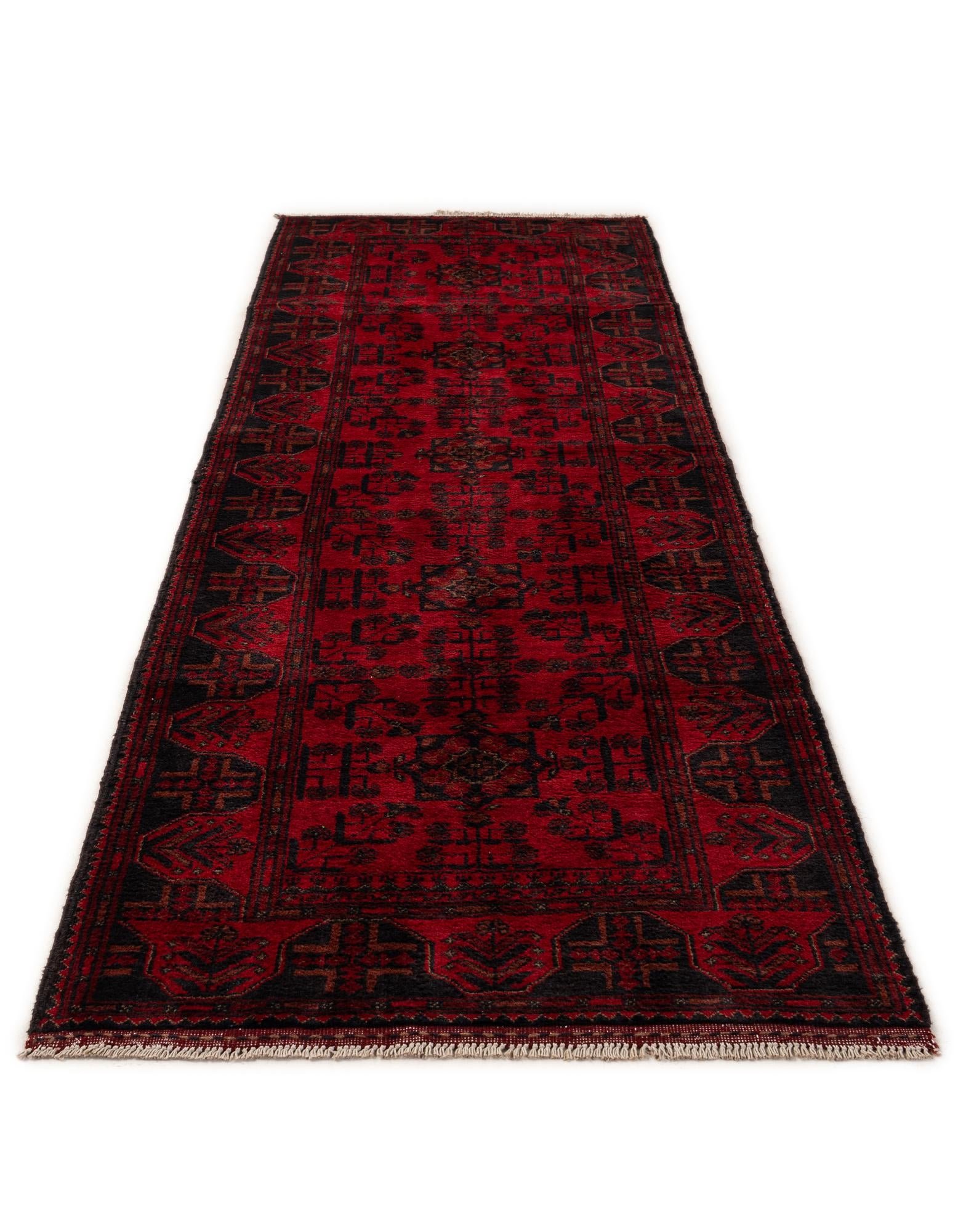 2' 10 x 9' 7 Hand Knotted Khal Mohammadi Wool Runner Rug