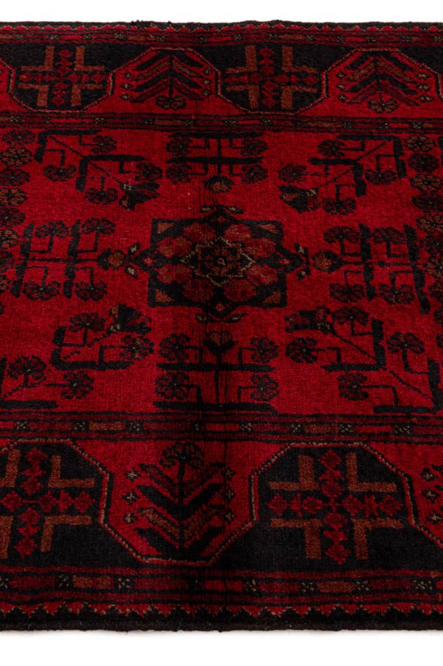 Detail image of 2' 10 x 9' 7 Hand Knotted Khal Mohammadi Wool Runner Rug