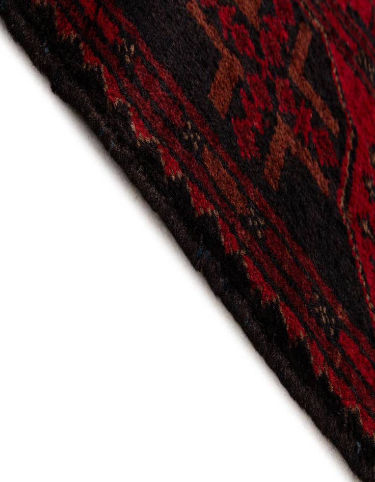 Detail image of 2' 10 x 9' 7  Hand Knotted Khal Mohammadi Wool Runner Rug