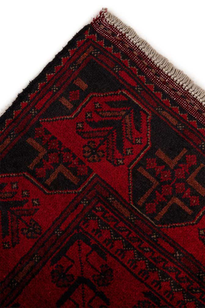2' 10 x 9' 7 Hand Knotted Khal Mohammadi Wool Runner Rug