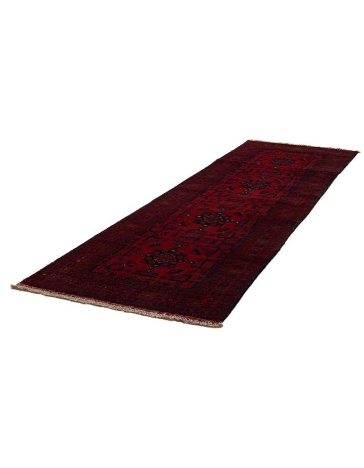 2' 9 x 9' 7 Hand Knotted Khal Mohammadi Wool Runner Rug