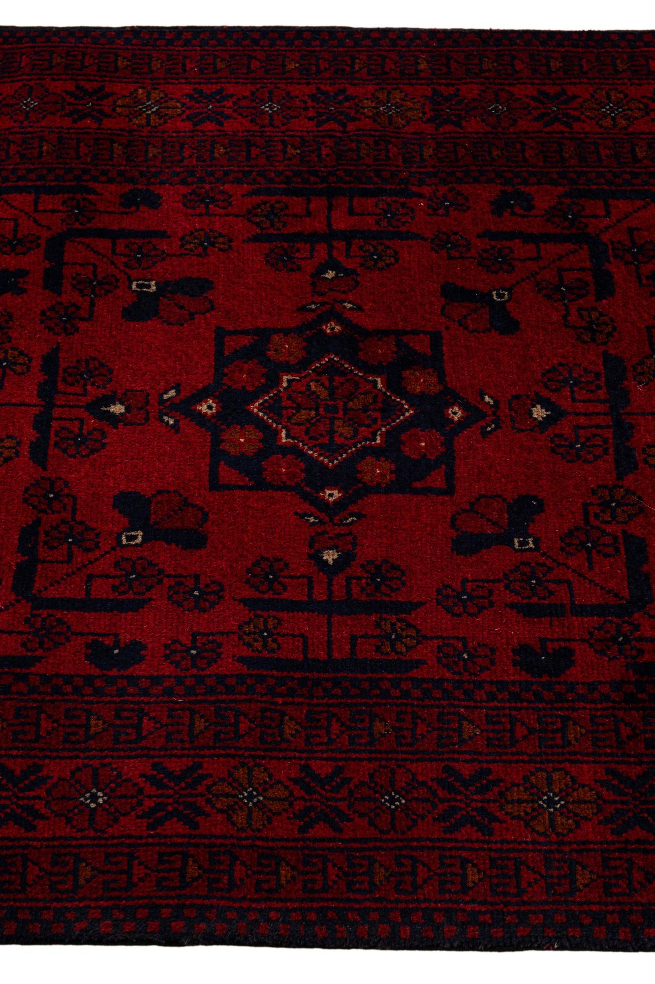 2' 9 x 9' 7 Hand Knotted Khal Mohammadi Wool Runner Rug