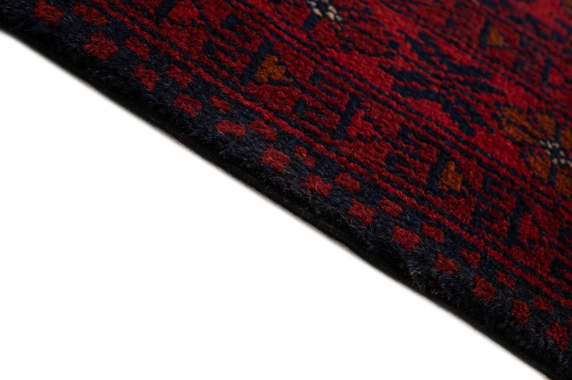 2' 9 x 9' 7 Hand Knotted Khal Mohammadi Wool Runner Rug