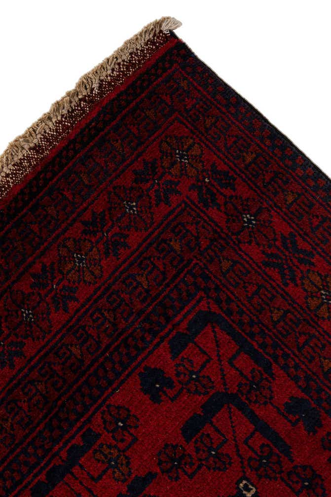 2' 9 x 9' 7 Hand Knotted Khal Mohammadi Wool Runner Rug
