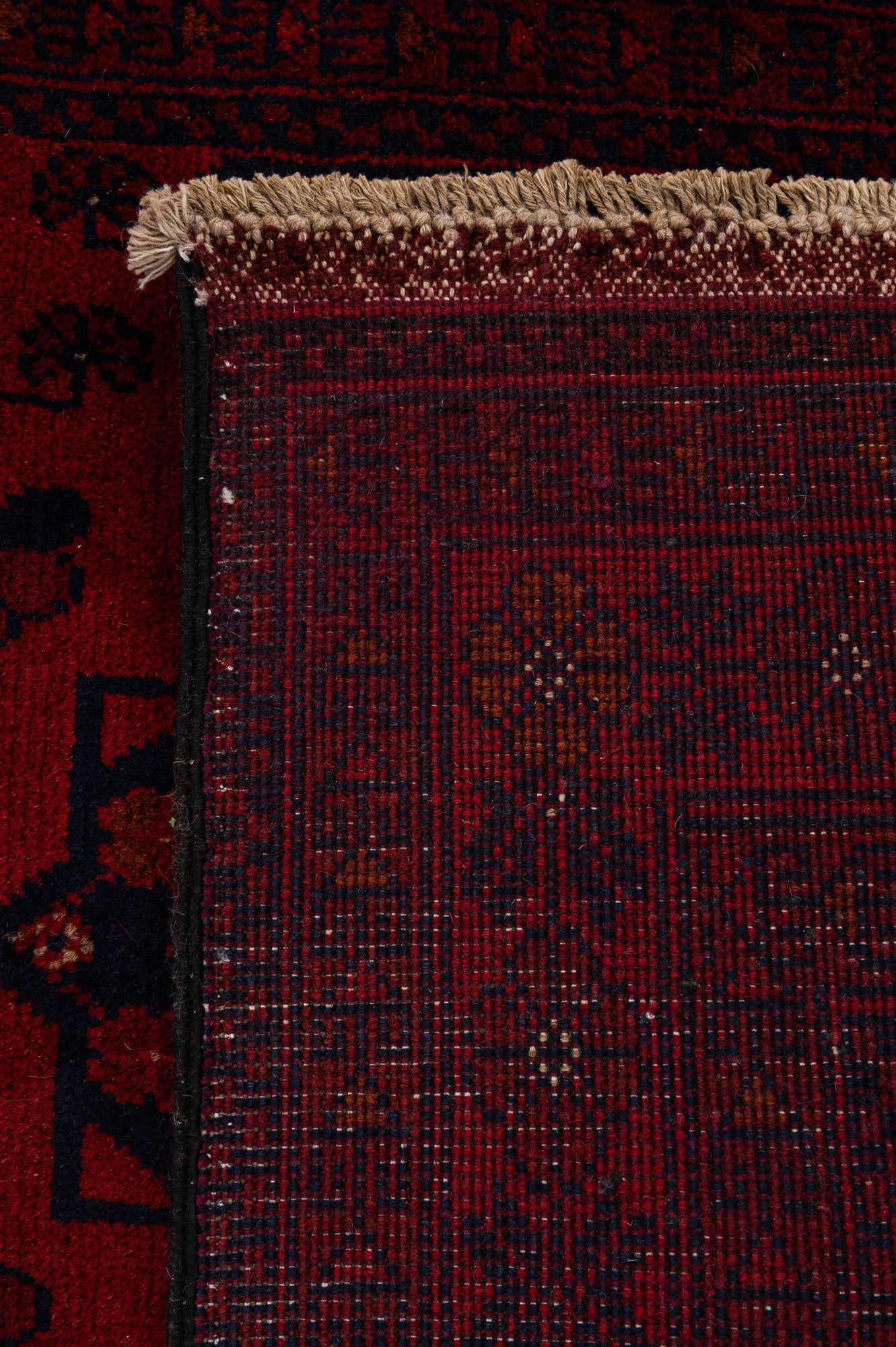 2' 9 x 9' 7 Hand Knotted Khal Mohammadi Wool Runner Rug