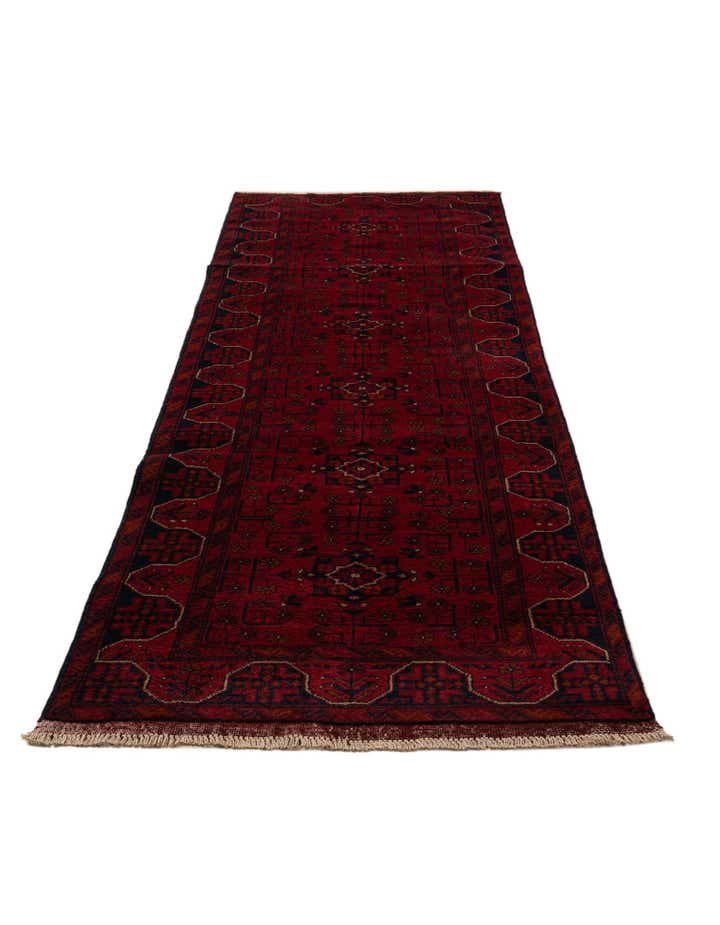 2' 7 x 9' 8 Hand Knotted Khal Mohammadi Wool Runner Rug