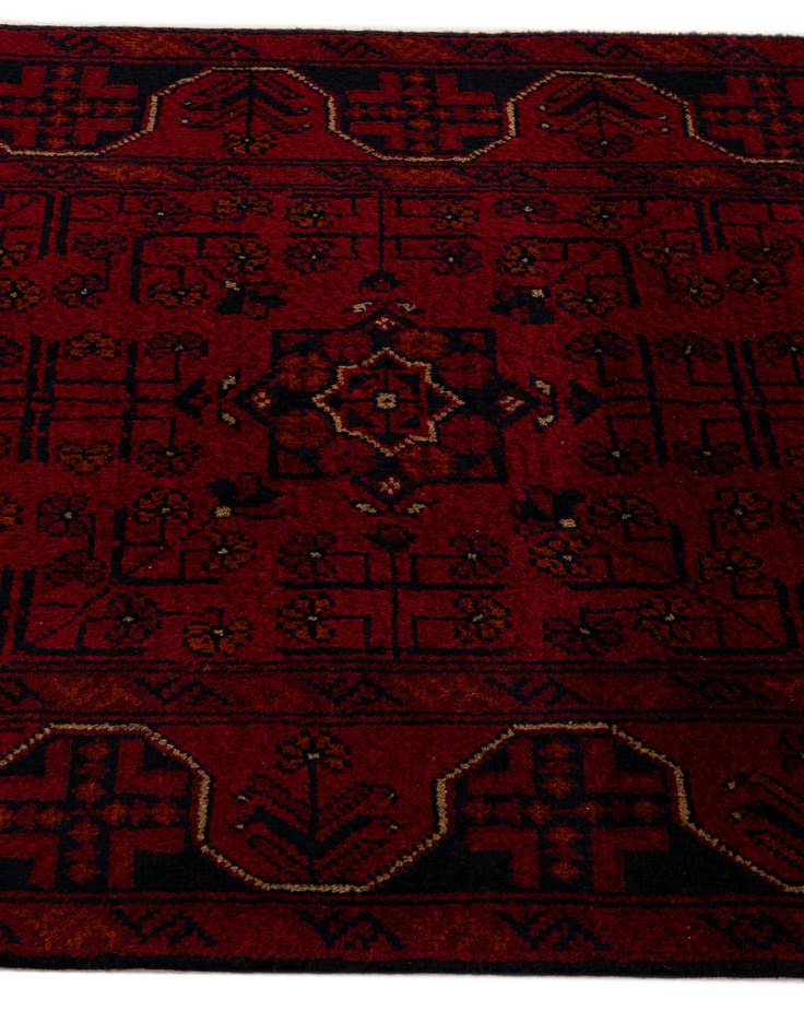 Detail image of 2' 7 x 9' 8  Hand Knotted Khal Mohammadi Wool Runner Rug