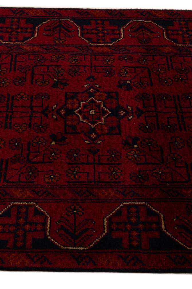 2' 7 x 9' 8 Hand Knotted Khal Mohammadi Wool Runner Rug