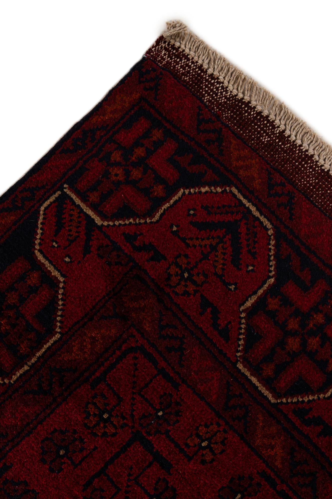 2' 7 x 9' 8 Hand Knotted Khal Mohammadi Wool Runner Rug