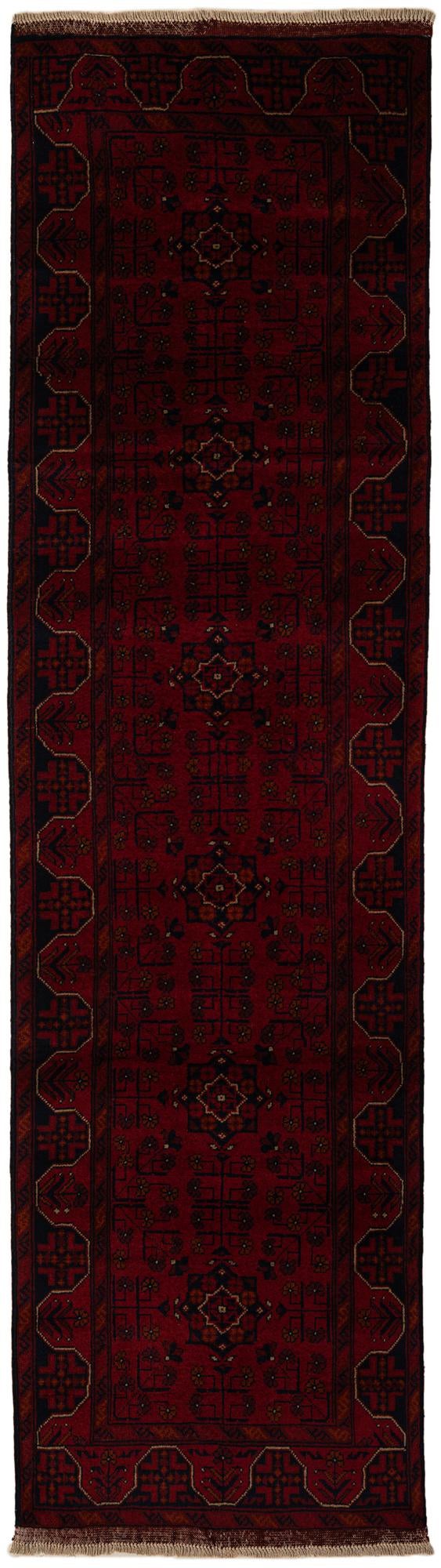 2' 7 x 9' 8 Hand Knotted Khal Mohammadi Wool Runner Rug