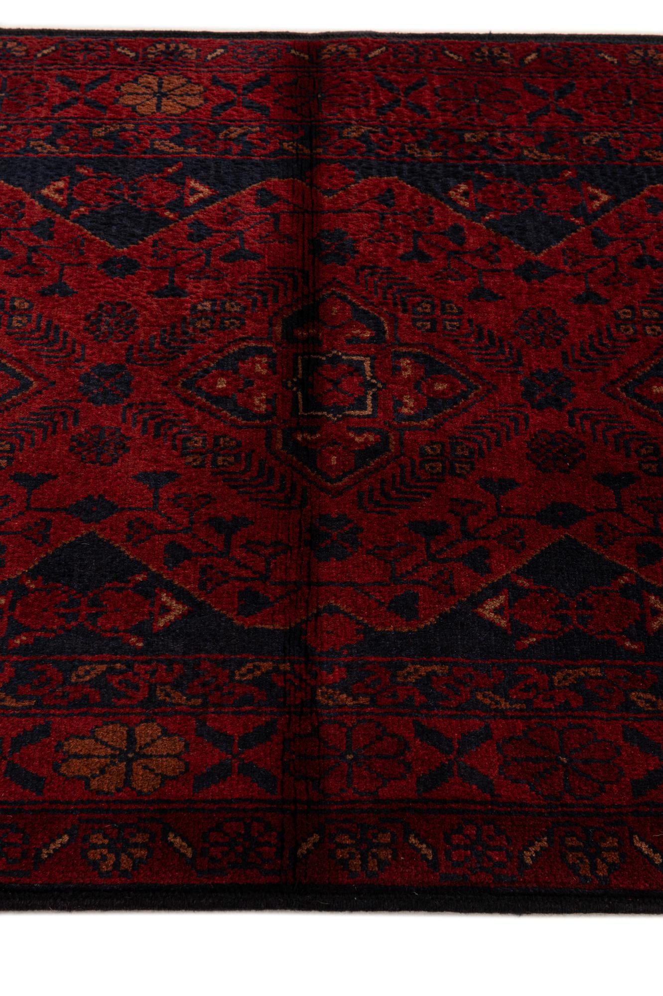 2' 9 x 9' 10 Hand Knotted Khal Mohammadi Wool Runner Rug
