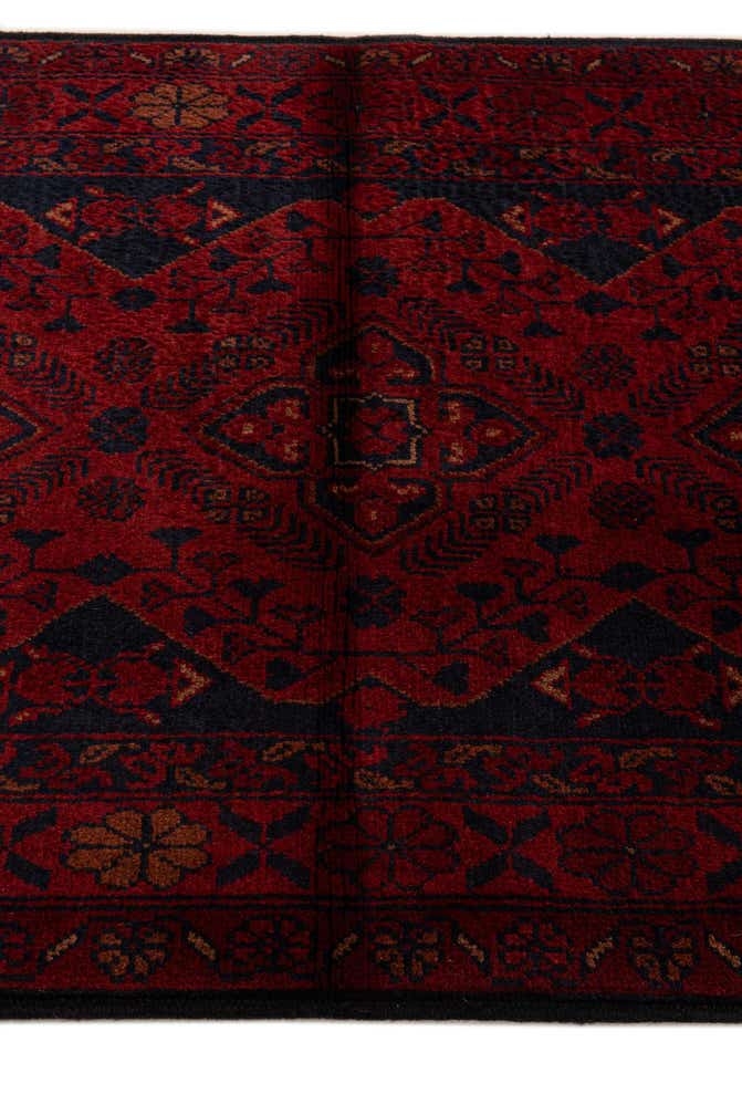 2' 9 x 9' 10 Hand Knotted Khal Mohammadi Wool Runner Rug