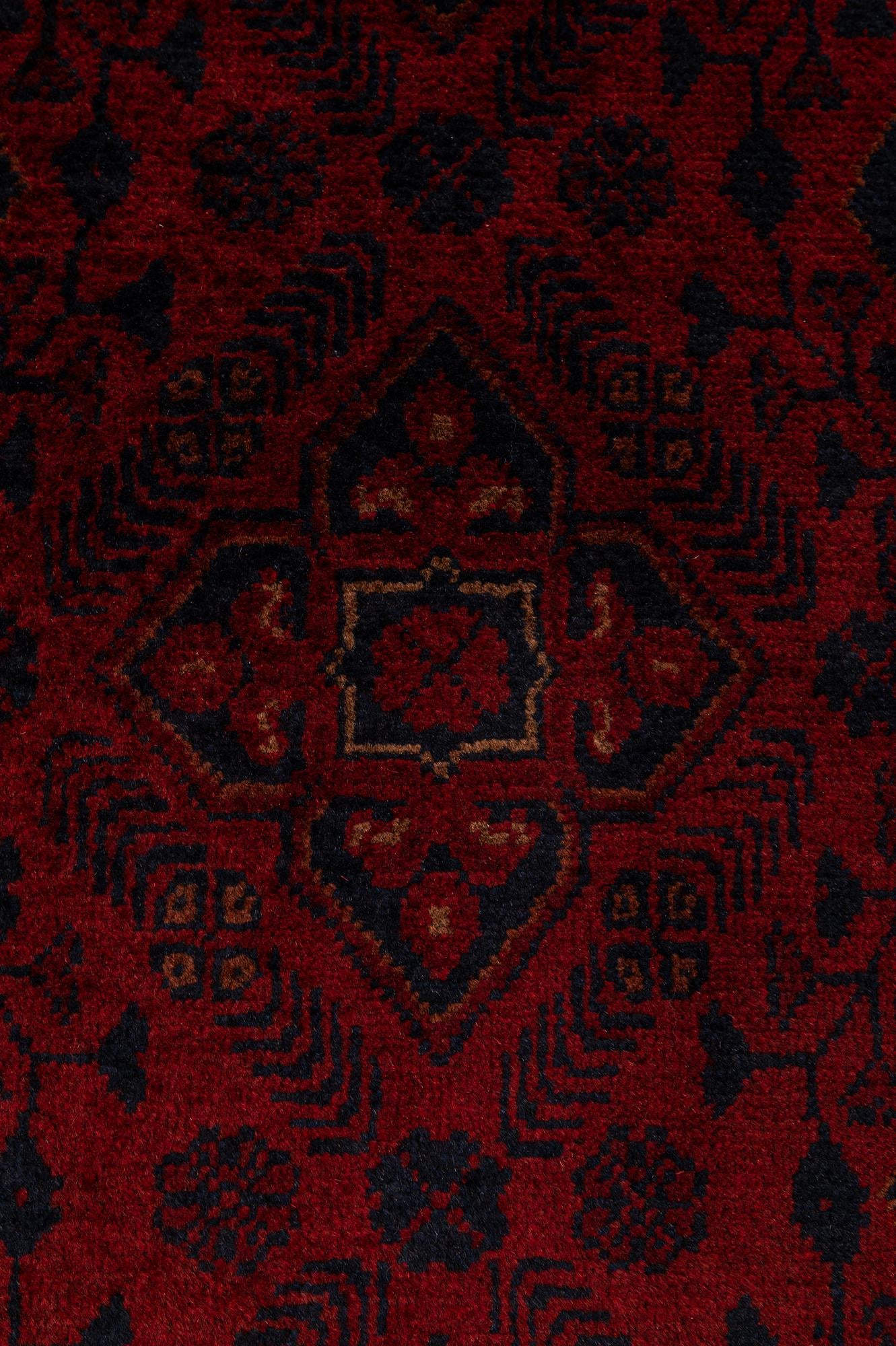 2' 9 x 9' 10 Hand Knotted Khal Mohammadi Wool Runner Rug