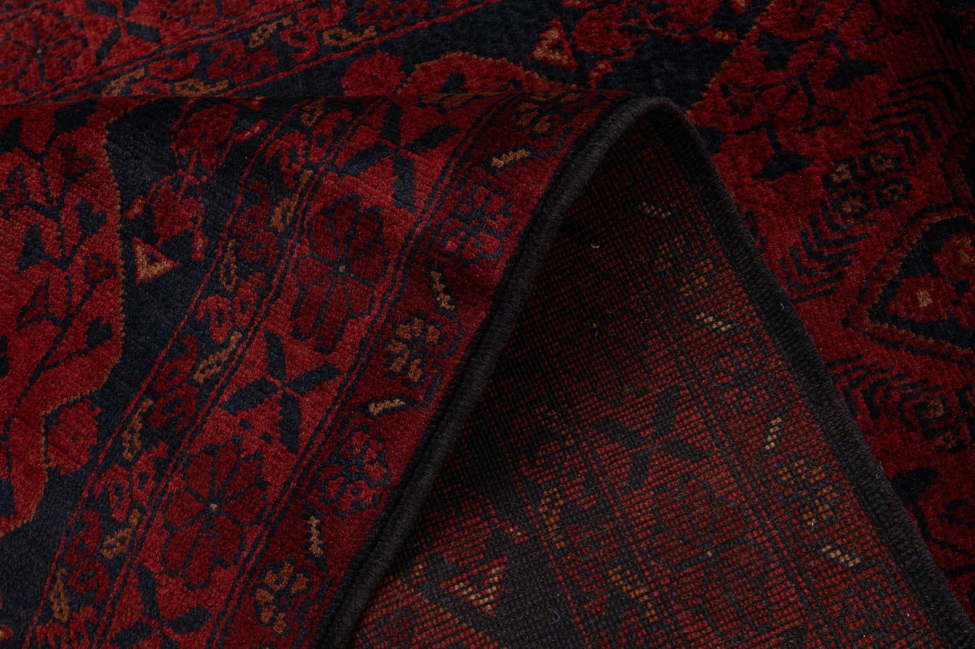 2' 9 x 9' 10 Hand Knotted Khal Mohammadi Wool Runner Rug