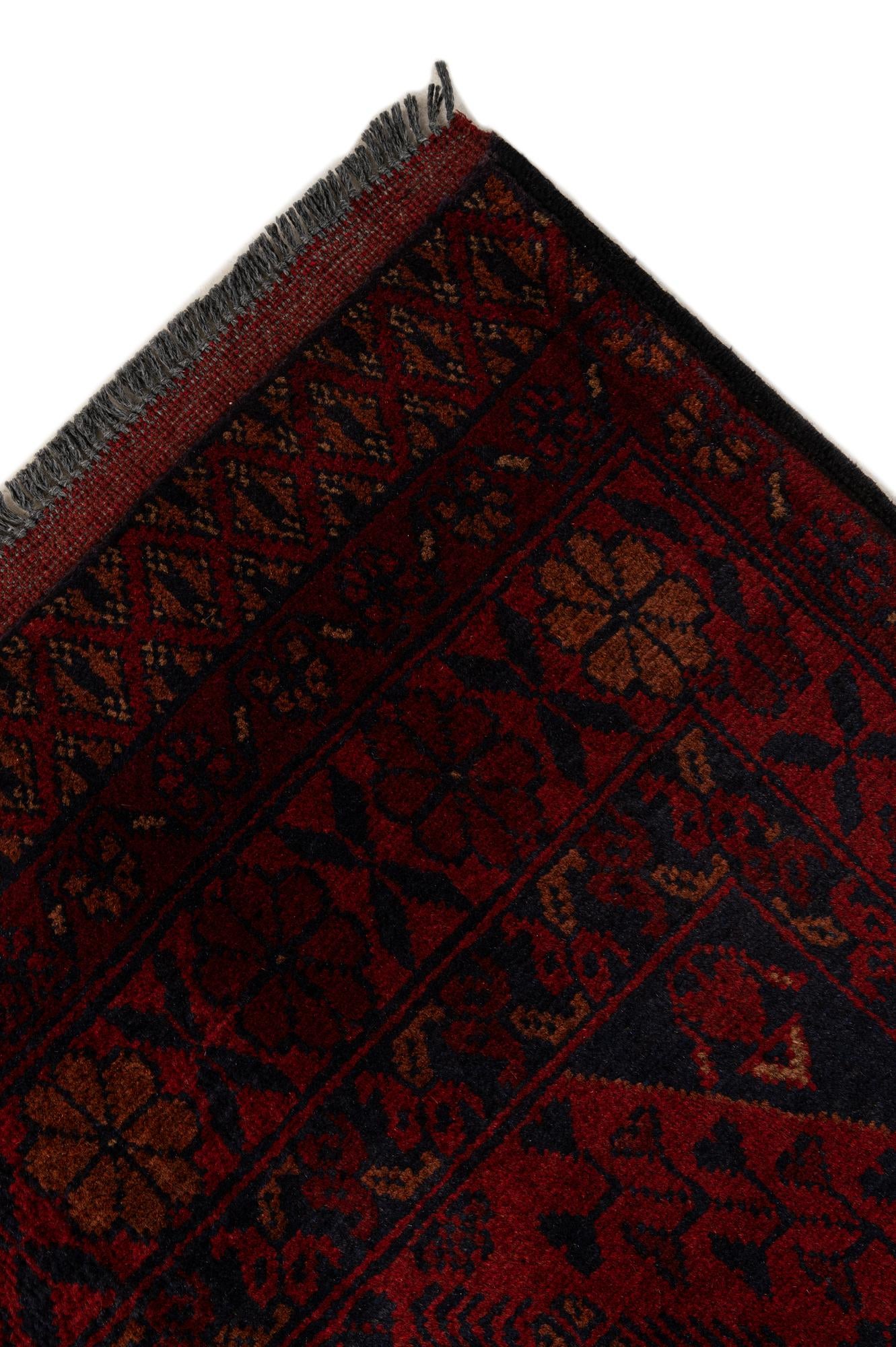 2' 9 x 9' 10 Hand Knotted Khal Mohammadi Wool Runner Rug