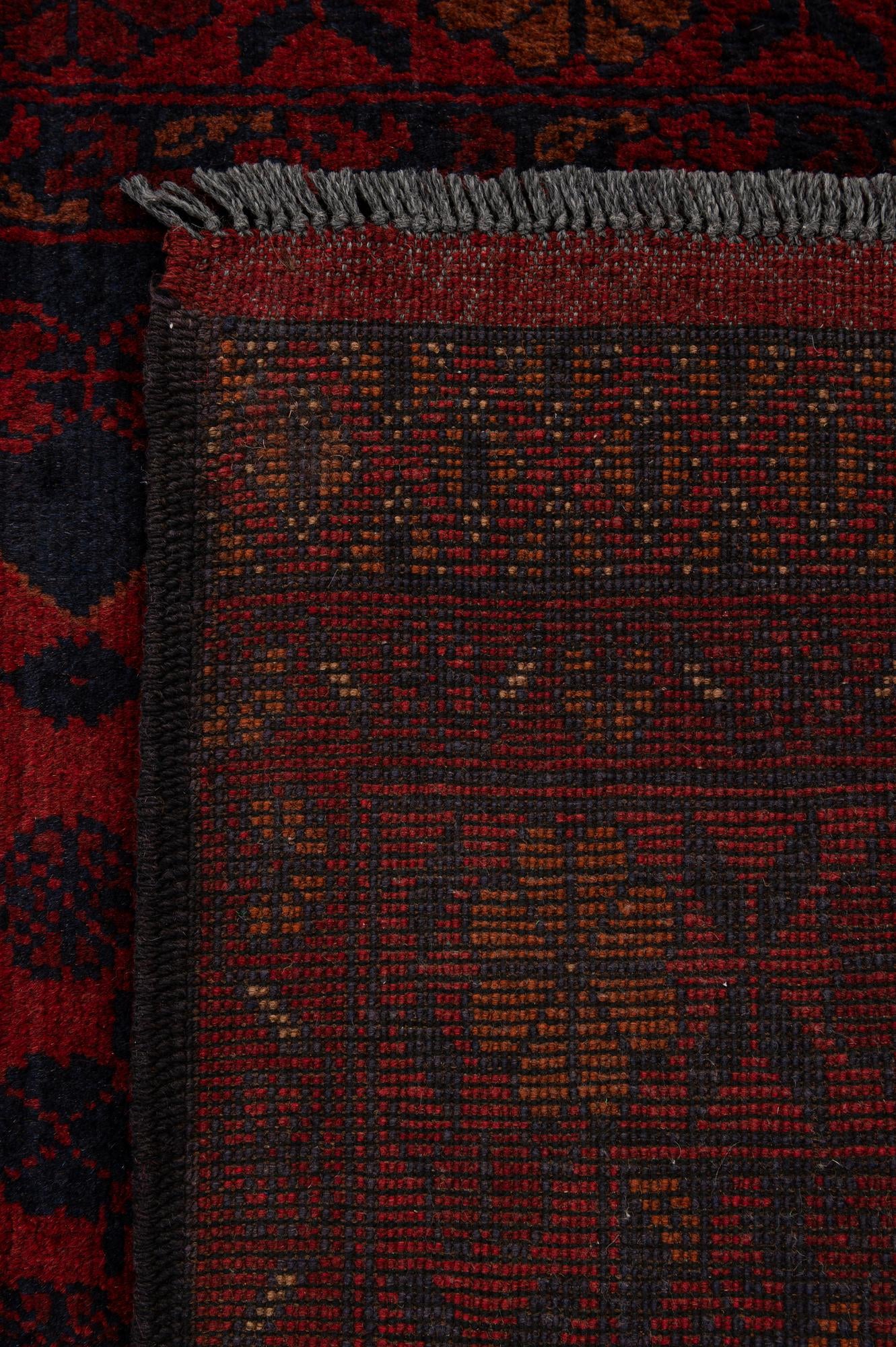 2' 9 x 9' 10 Hand Knotted Khal Mohammadi Wool Runner Rug