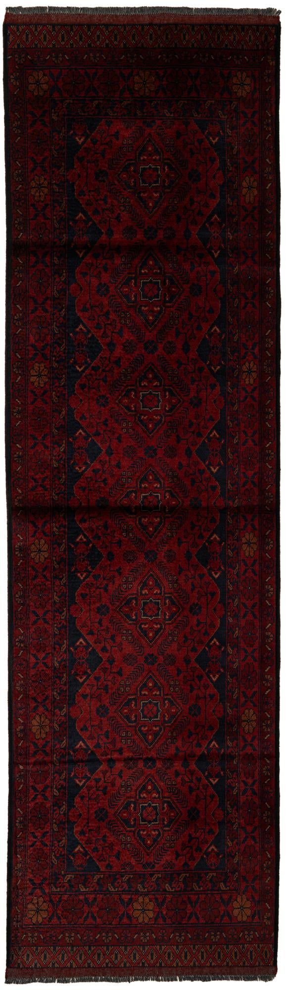 2' 9 x 9' 10 Hand Knotted Khal Mohammadi Wool Runner Rug