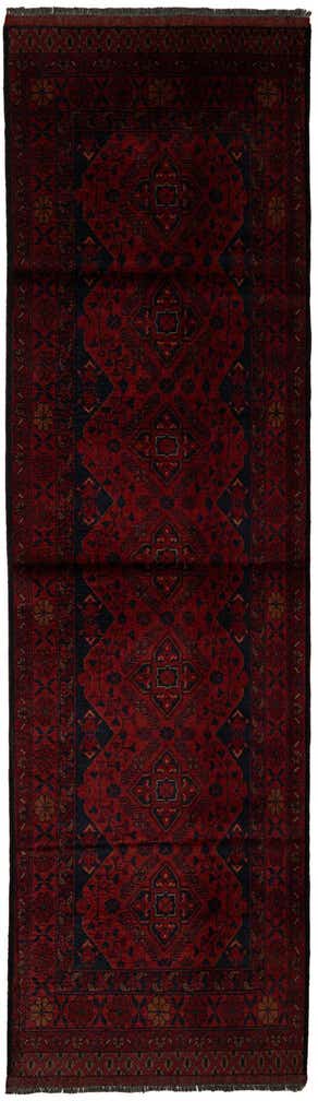 2' 9 x 9' 10 Hand Knotted Khal Mohammadi Wool Runner Rug