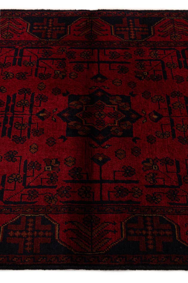 Detail image of 2' 10 x 9' 5 Hand Knotted Khal Mohammadi Wool Runner Rug
