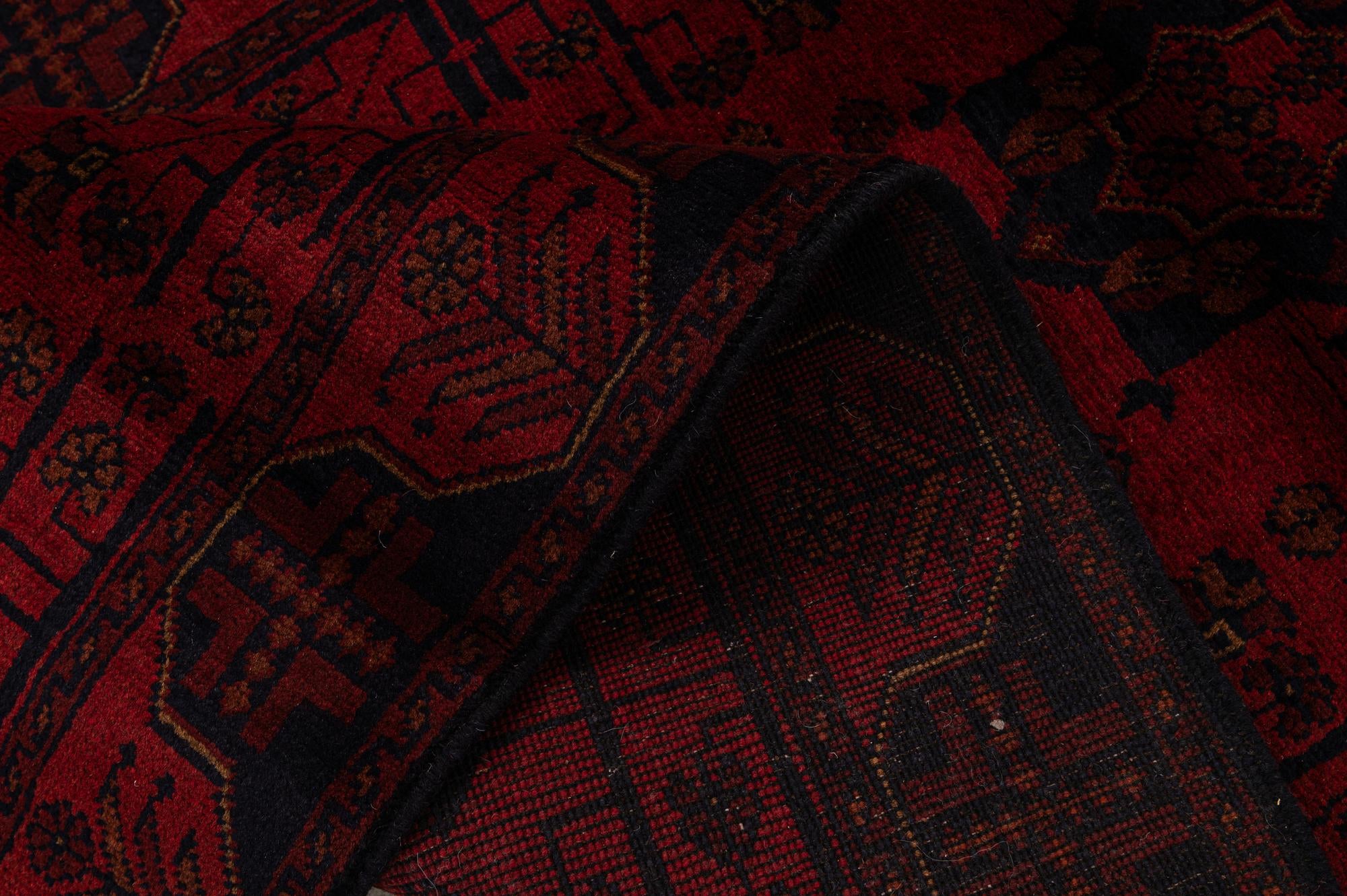 2' 10 x 9' 5 Hand Knotted Khal Mohammadi Wool Runner Rug