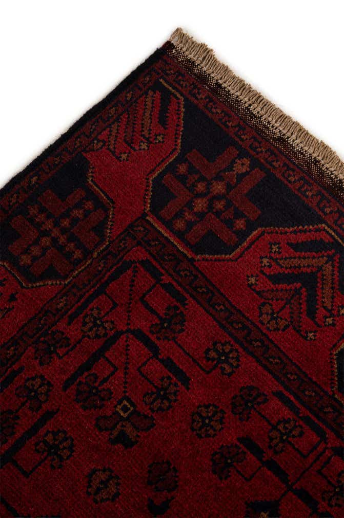 2' 10 x 9' 5 Hand Knotted Khal Mohammadi Wool Runner Rug