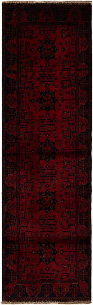 2' 10 x 9' 5 Hand Knotted Khal Mohammadi Wool Runner Rug