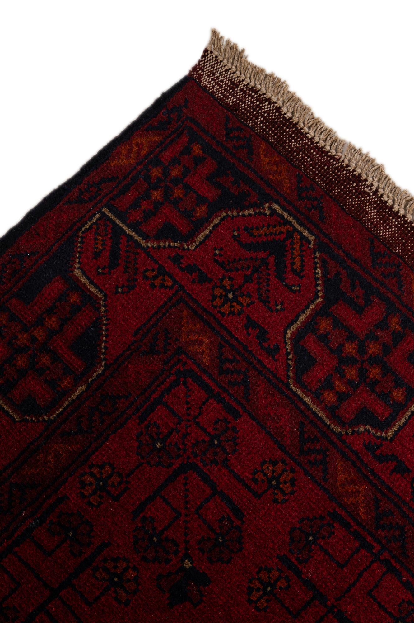 2' 8 x 9' 8 Hand Knotted Khal Mohammadi Wool Runner Rug