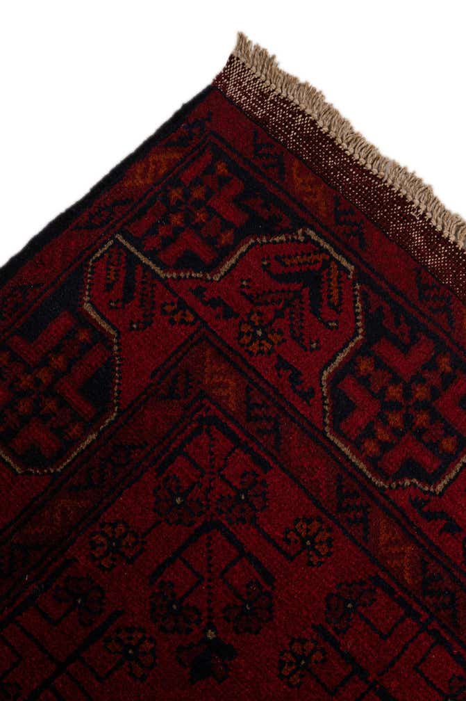 2' 8 x 9' 8 Hand Knotted Khal Mohammadi Wool Runner Rug