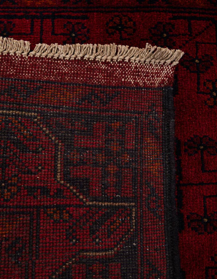 Detail image of 2' 8 x 9' 8  Hand Knotted Khal Mohammadi Wool Runner Rug