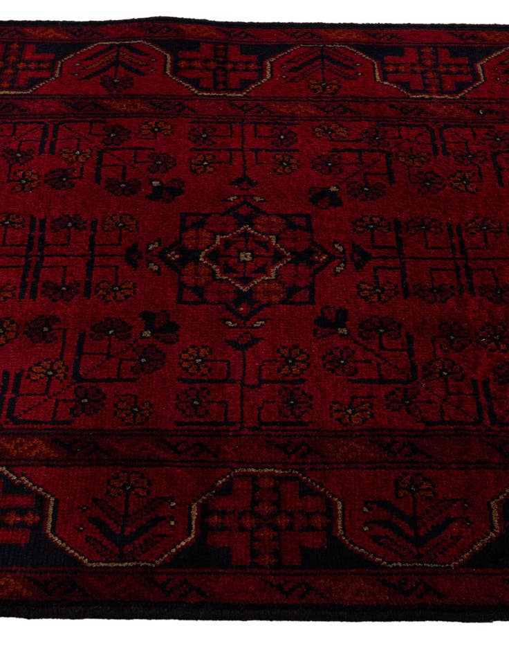Detail image of 2' 8 x 9' 8  Hand Knotted Khal Mohammadi Wool Runner Rug