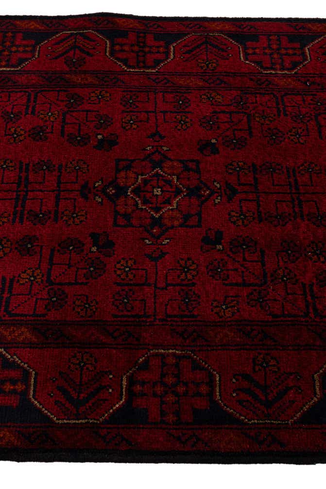 2' 8 x 9' 8 Hand Knotted Khal Mohammadi Wool Runner Rug