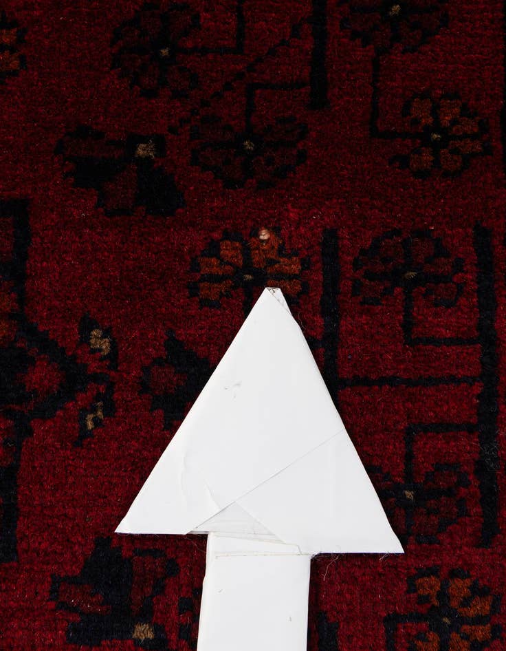 Detail image of 2' 8 x 9' 8  Hand Knotted Khal Mohammadi Wool Runner Rug