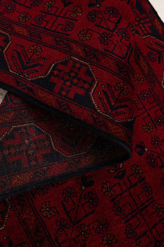 2' 8 x 9' 8 Hand Knotted Khal Mohammadi Wool Runner Rug