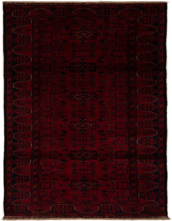 Detail image of 2' 8 x 9' 8 Hand Knotted Khal Mohammadi Wool Runner Rug