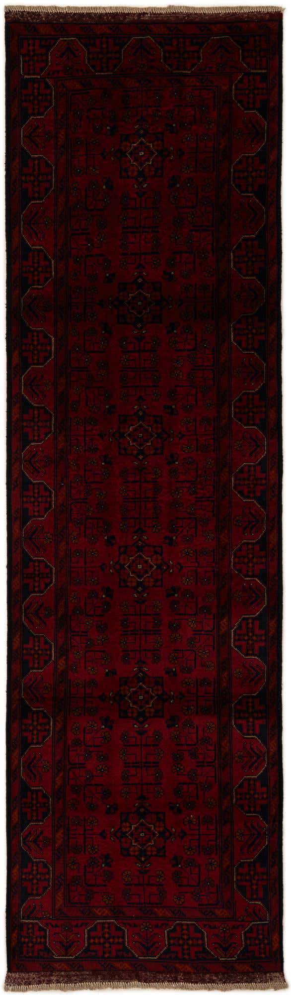 2' 8 x 9' 8 Hand Knotted Khal Mohammadi Wool Runner Rug
