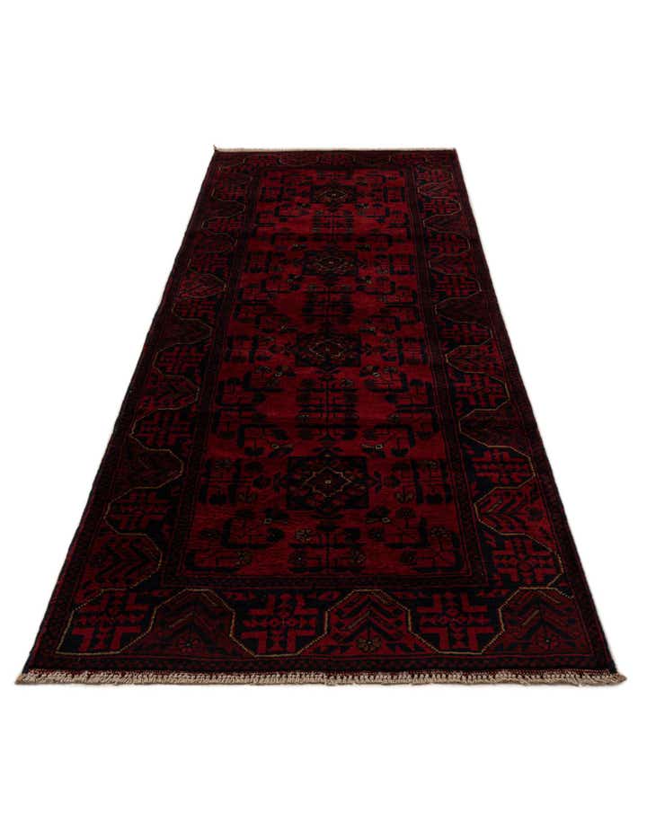 2' 8 x 9' 10 Hand Knotted Khal Mohammadi Wool Runner Rug