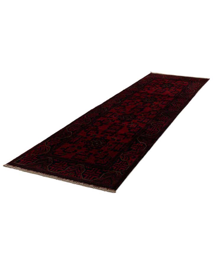 2' 8 x 9' 10 Hand Knotted Khal Mohammadi Wool Runner Rug