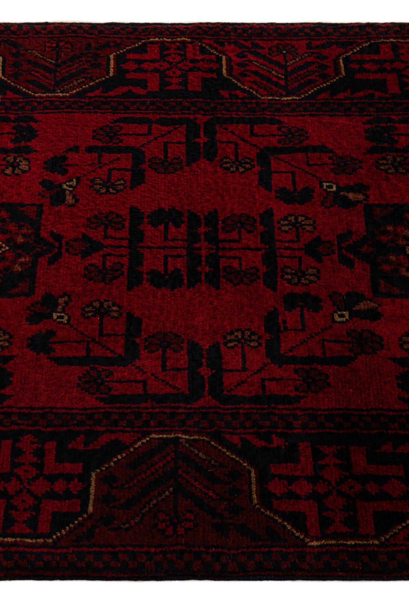 2' 8 x 9' 10 Hand Knotted Khal Mohammadi Wool Runner Rug