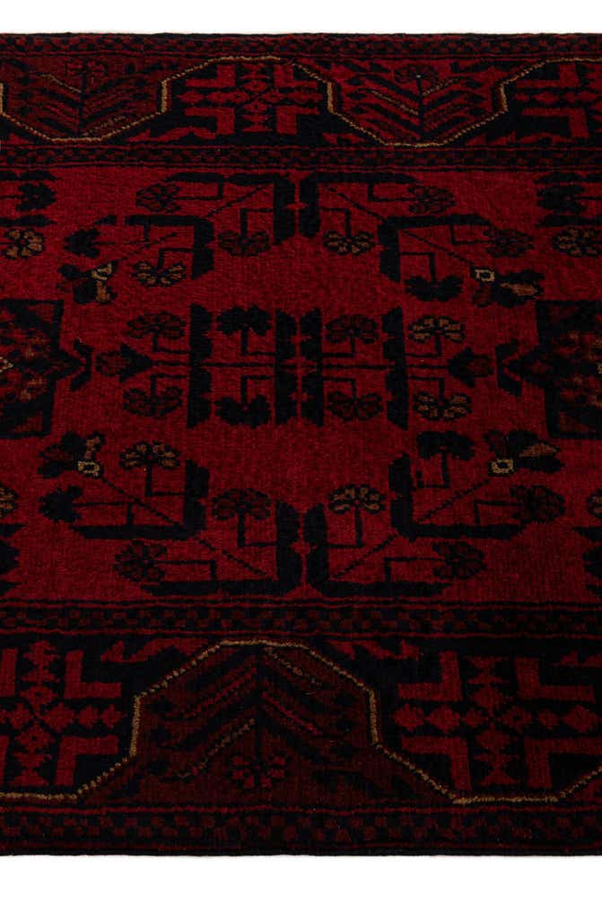 2' 8 x 9' 10 Hand Knotted Khal Mohammadi Wool Runner Rug