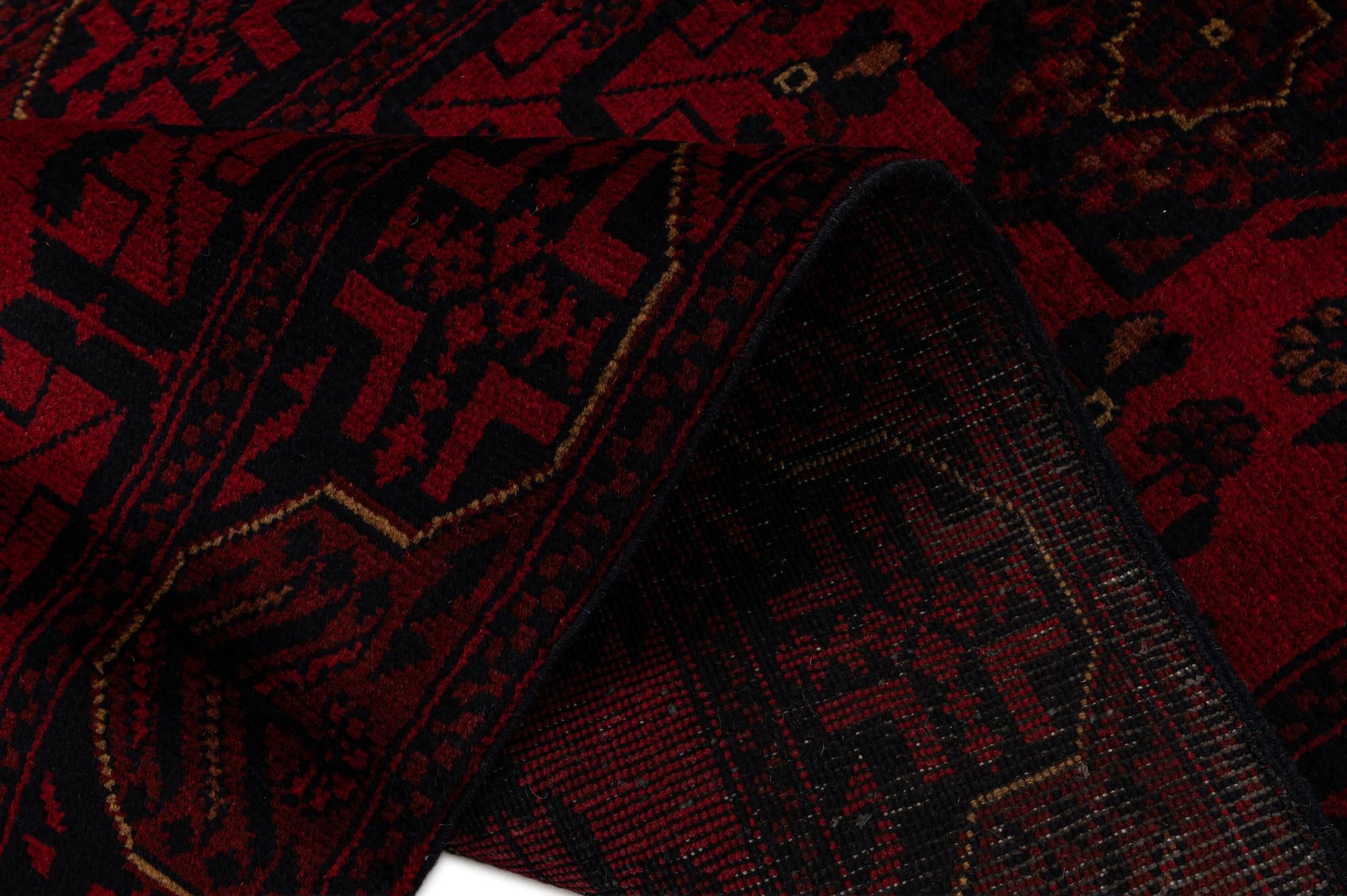 2' 8 x 9' 10 Hand Knotted Khal Mohammadi Wool Runner Rug
