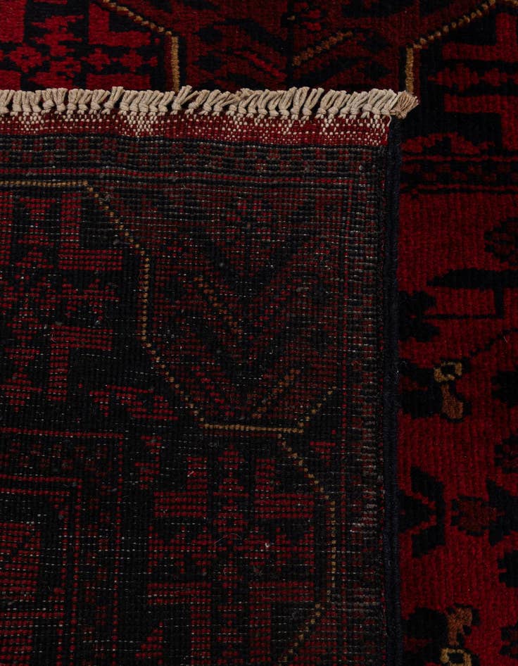 Detail image of 2' 8 x 9' 10  Hand Knotted Khal Mohammadi Wool Runner Rug